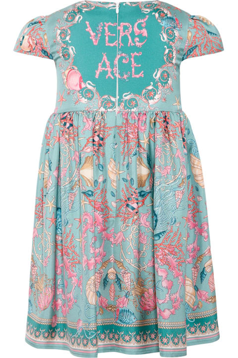 Homeware Versace Multicolor La Vacanza Dress For Girl