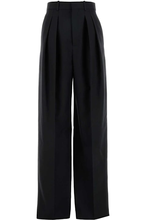 Saint Laurent Clothing for Women Saint Laurent Black Canvas Pant