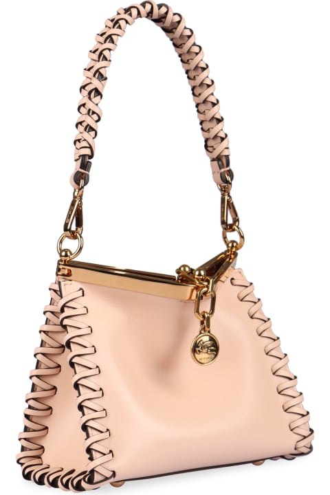 Etro for Women Etro Pink Vela Mini Bag With Thread Work