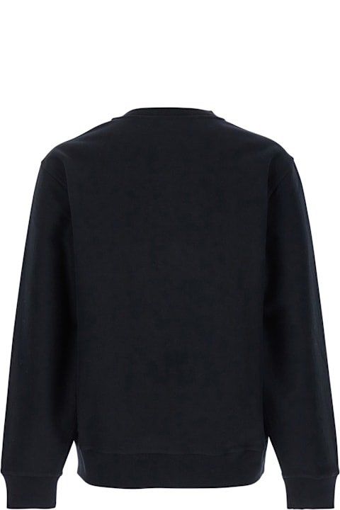 Burberry Fleeces & Tracksuits for Men Burberry Black Crewneck Sweatshirt With Embroidered Logo On The Front In Cotton Man