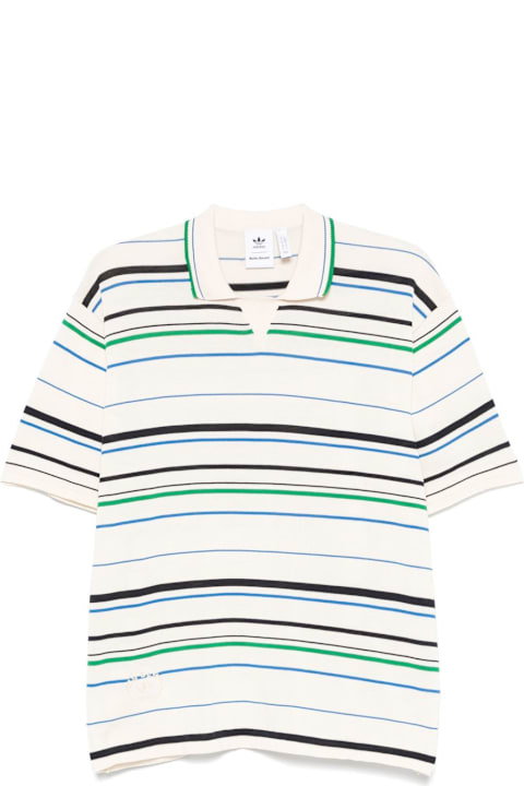 Adidas Originals by Wales Bonner for Kids Adidas Originals by Wales Bonner Cotton Blend Knitted Polo Shirt