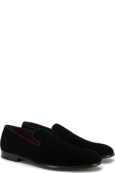 Loafers & Boat Shoes for Men Dolce & Gabbana Gg Velvet Loafers