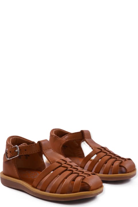 Sandals In Smooth Leather