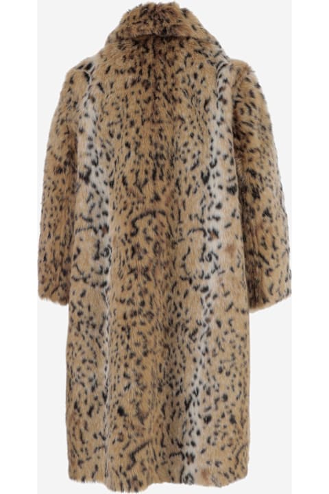 N.21 for Women N.21 Faux Fur Coat With Leo Pattern