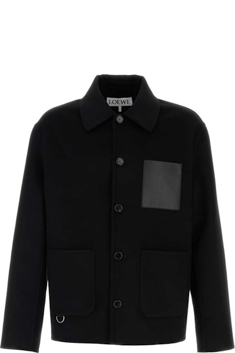 Fashion for Men Loewe Black Wool Blend Jacket