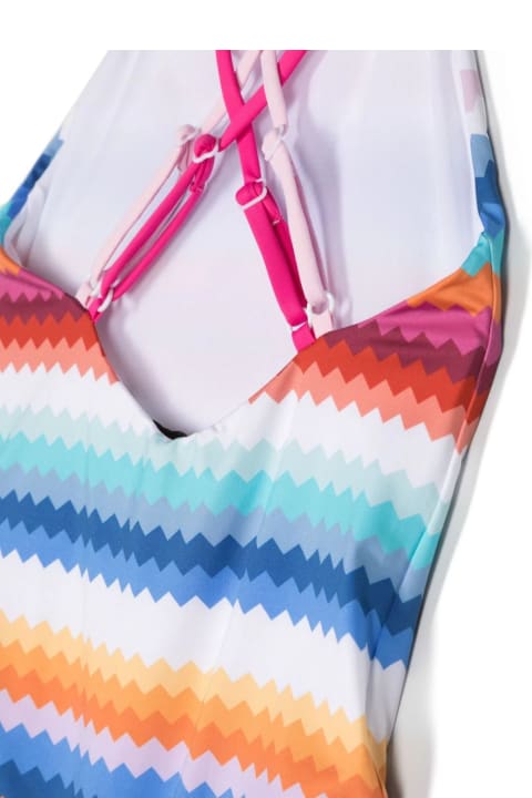 Fashion for Kids Missoni Kids One-piece Swimsuit With Multicolored Chevron Pattern