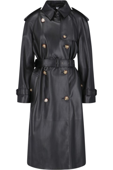 Burberry Coats & Jackets for Women Burberry Leather Trench Coat