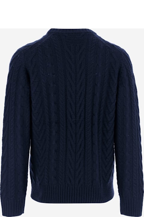 Guest in Residence for Kids Guest in Residence Cashmere Sweater With Cable Knit