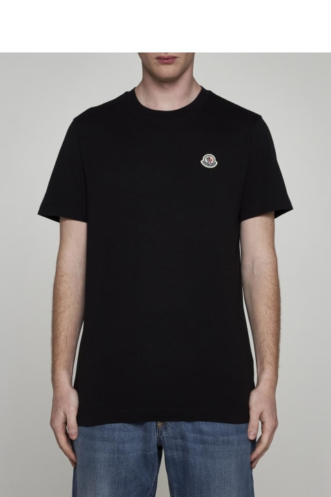 Moncler Topwear for Men Moncler Logo-patch Cotton T-shirt