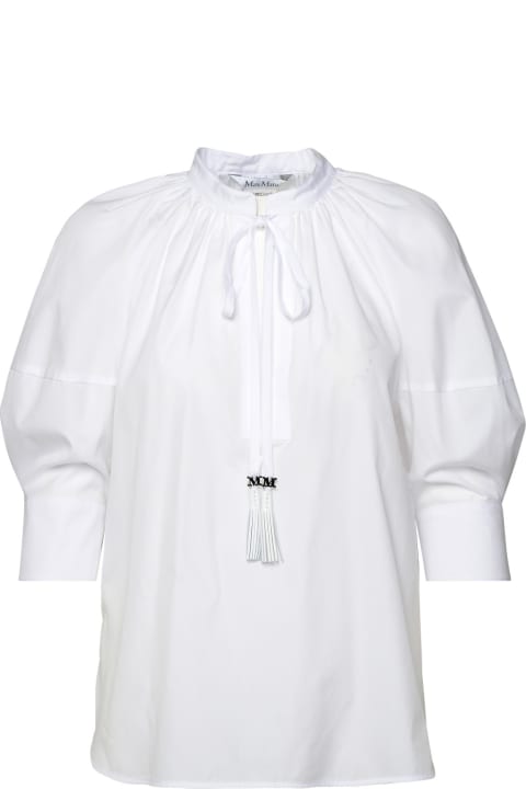 Max Mara for Women Max Mara 'carpi' White Cotton Shirt