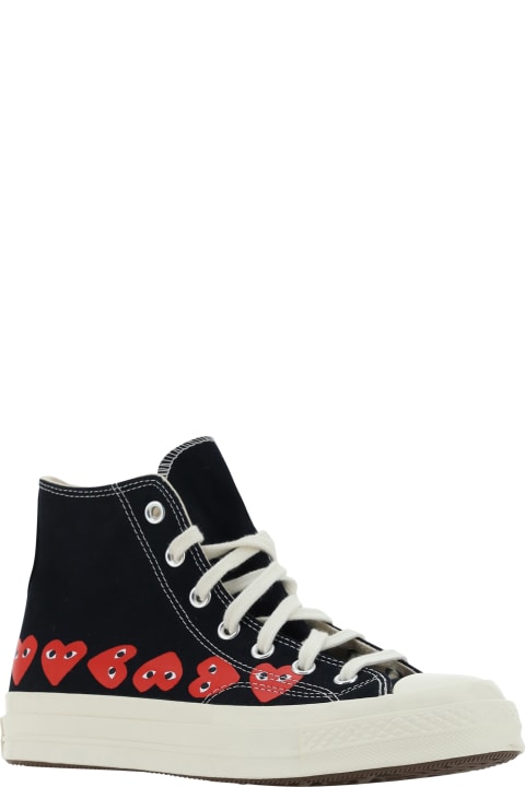 Sneakers for Women Comme des Garçons Play Multi Heart High Sneakers