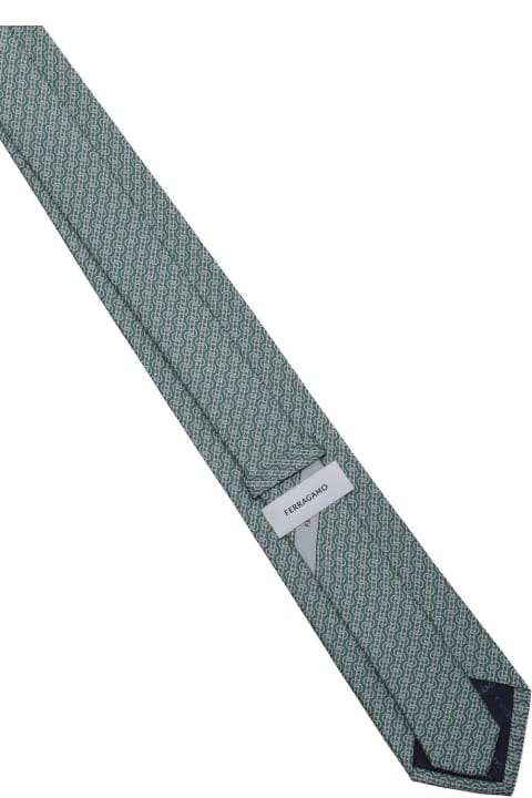 Ferragamo Accessories for Men Ferragamo Woven Print Tie