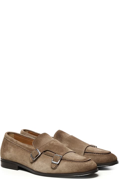 Doucal's Shoes for Men Doucal's Double Buckle Leather Moccasin