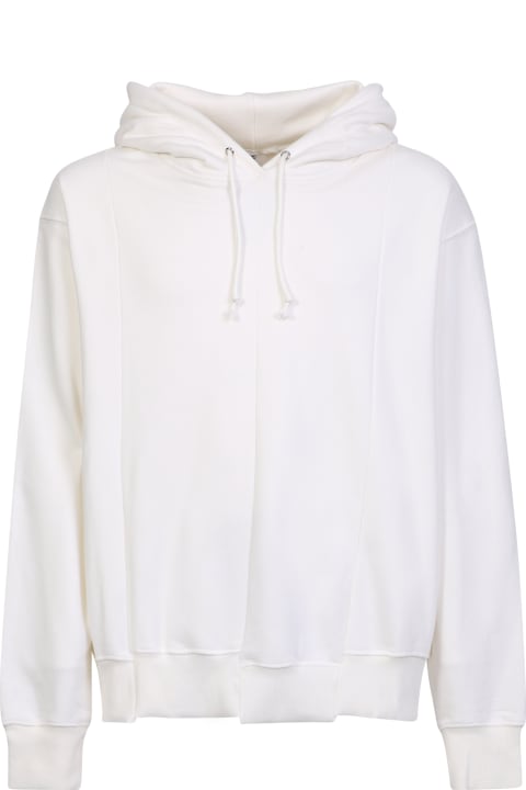 The Salvages Fleeces & Tracksuits for Men The Salvages White Reconstructed Hoodie