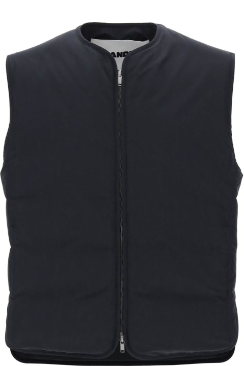 Jil Sander معاطف وجواكت لـ القسم الرجالي Jil Sander Zipped Down Vest