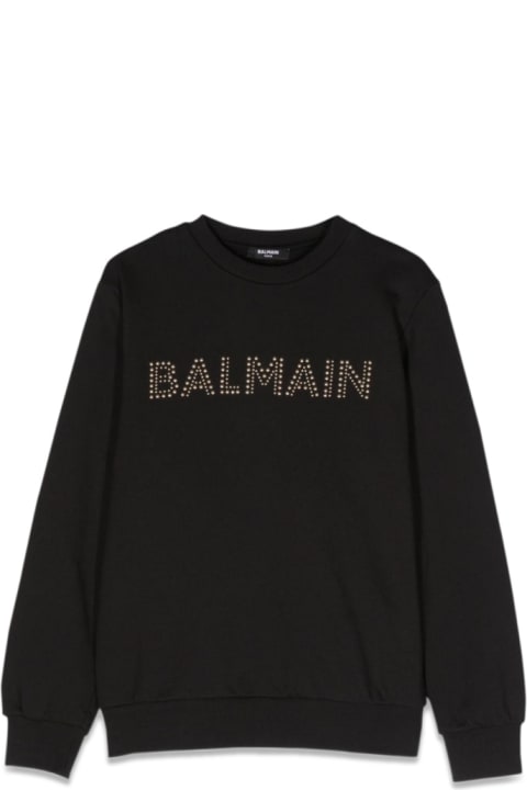 Balmain Sweaters & Sweatshirts for Boys Balmain Logo Crewneck Sweatshirt
