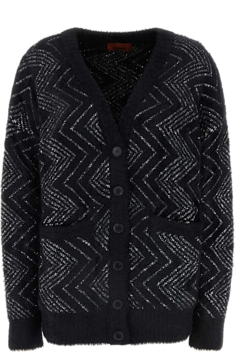 Missoni for Women Missoni Embroidered Nylon Blend Oversize Cardigan