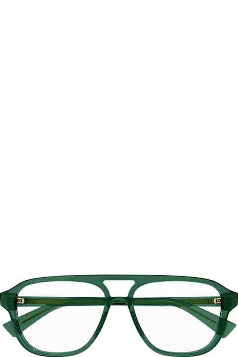 Bottega Veneta Eyewear Eyewear for Men Bottega Veneta Eyewear Bottega Veneta Bv1294o Linea New Classic 003 Green Trasparent Glasses