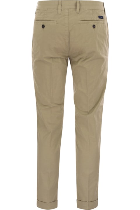 Fay for Men Fay Stretch Gabardine Slim Trousers