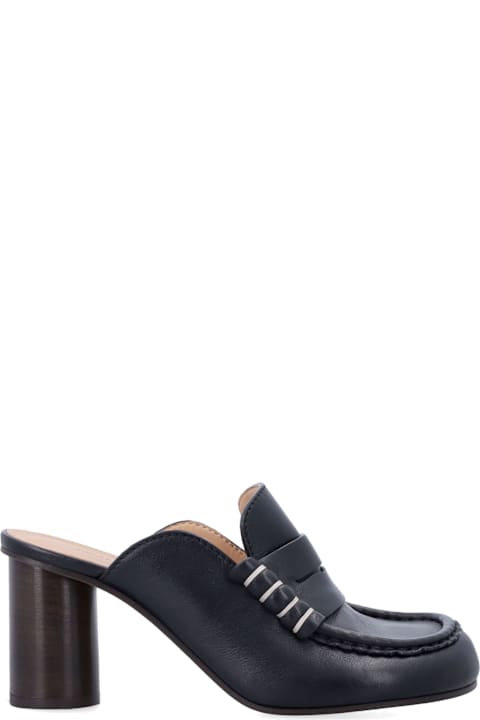 J.W. Anderson Jw Anderson Black Heeled Loafer Mule