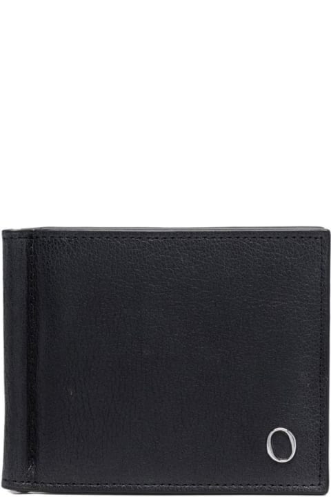 ウィメンズ Orcianiの財布 Orciani Black Calf Leather Wallet