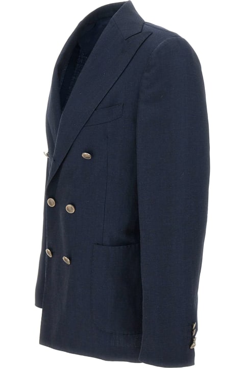 Santaniello Coats & Jackets for Men Santaniello Wool And Linen Blazer