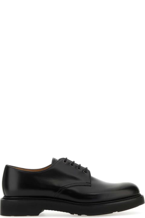 Church's Loafers & Boat Shoes for Men Church's Black Leather Lynn Lace-up Shoes