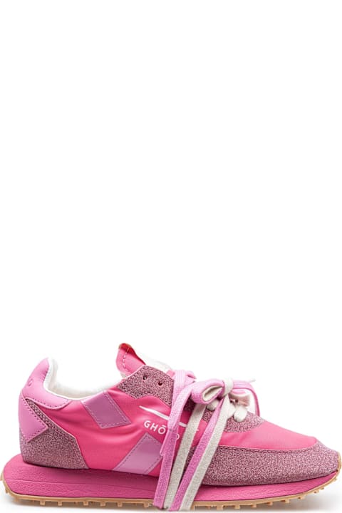 GHOUD Shoes for Women GHOUD Rush Starlight Nylon And Glitter Sneakers Fuchsia