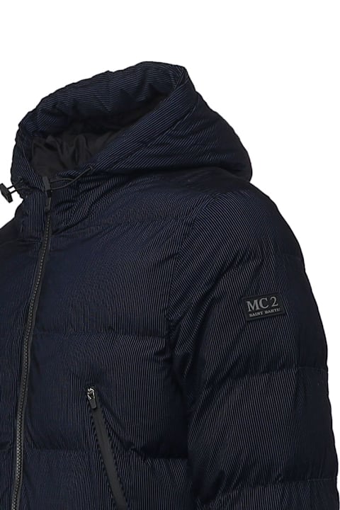 MC2 Saint Barth معاطف وجواكت لـ القسم الرجالي MC2 Saint Barth Maier Padded Velvet Effect Jacket