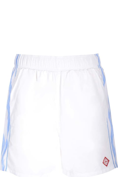 Casablanca Pants for Men Casablanca White Shorts With Side Bands