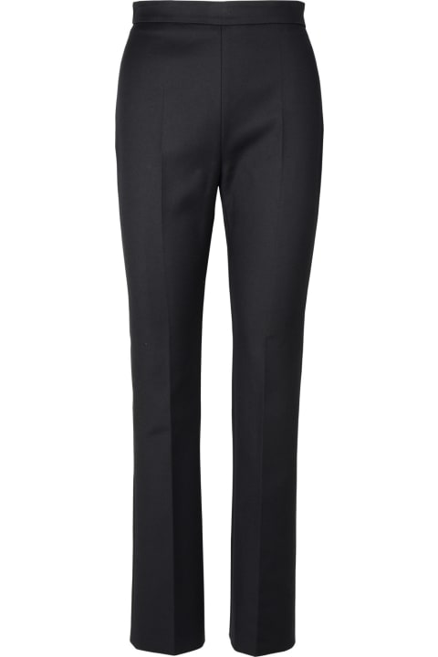 SportMax Pants & Shorts for Women SportMax 'danila' Black Cotton Blend Trousers