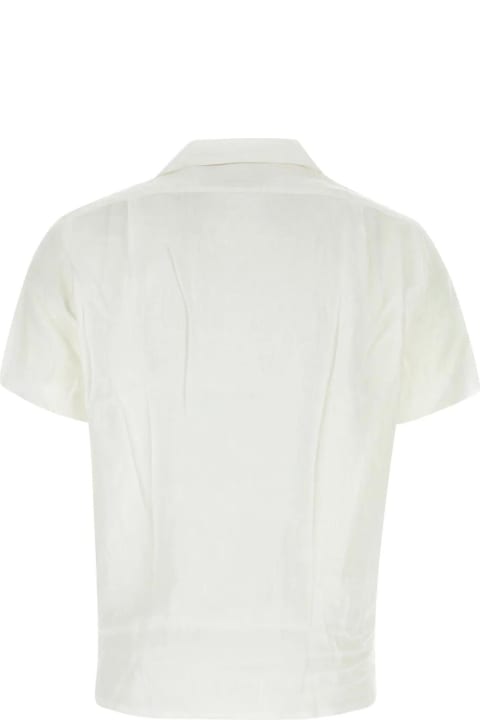 Ralph Lauren Men Ralph Lauren White Linen Shirt
