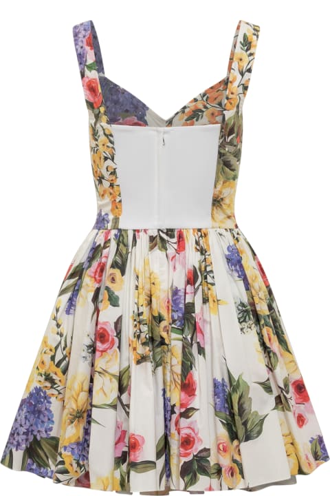 Dresses for Women Dolce & Gabbana Garden Printed Mini Corset Dress