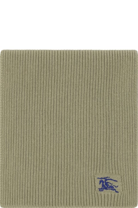 Scarves for Men Burberry Green Cashmere Scarf