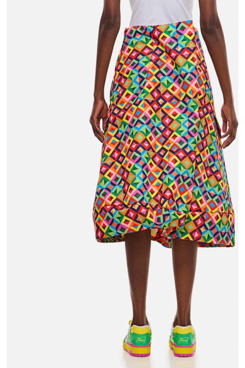Clothing Sale for Women Comme des Garçons Grosgrain Printed Midi Skirt