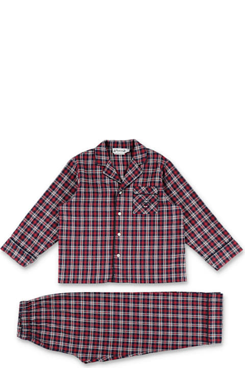 Bonpoint ملابس داخلية لـ بنات Bonpoint Kid - Dormeur Checkered Pajamas