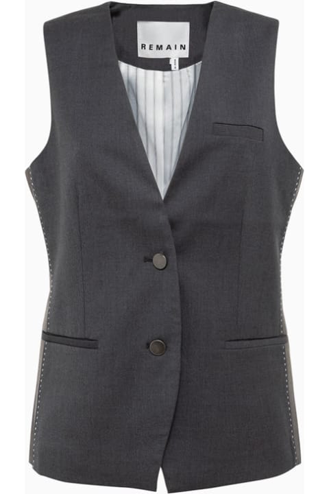 REMAIN Birger Christensen Coats & Jackets for Women REMAIN Birger Christensen Remain Two Color Waistcoat Vest