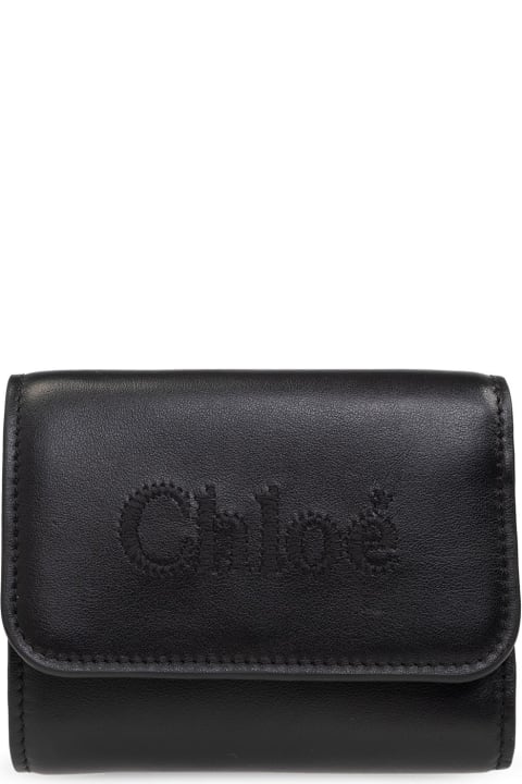 ウィメンズ新着アイテム Chloé Leather Wallet With Logo
