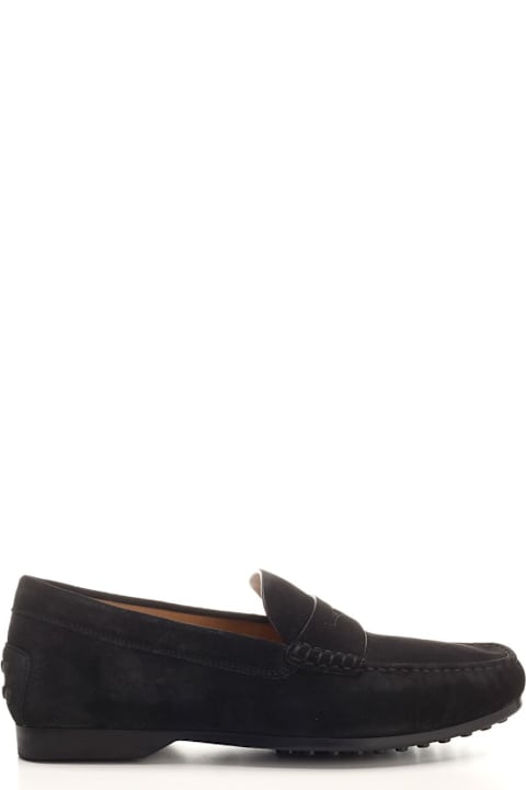 Tod's for Men Tod's Dark Brown Suede Loafers