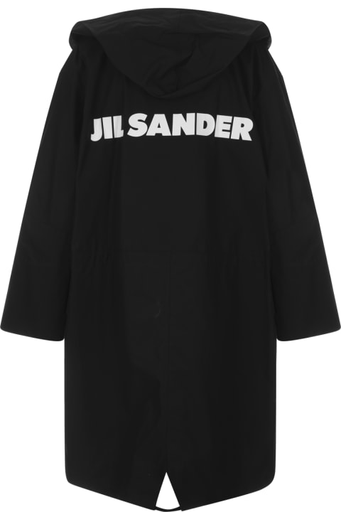 Jil Sander for Women Jil Sander Black Oversized Midi Parka