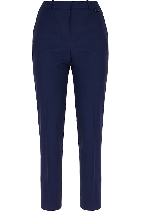 Hugo Boss Pants & Shorts for Women Hugo Boss Blue Stretch Wool Pants