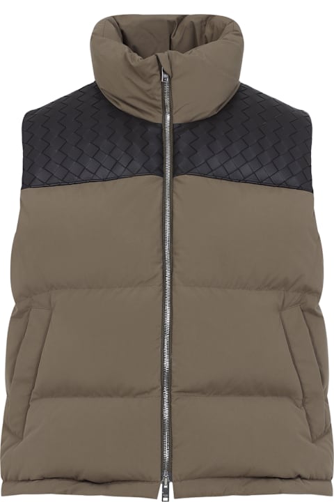 Bottega Veneta Coats & Jackets for Women Bottega Veneta Puffer Intrecciato Gilet