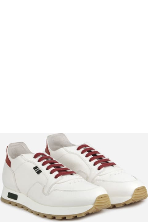 Leather Sneakers With Contrasting Details