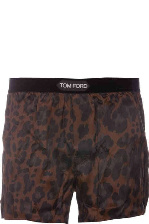 Tom Ford Underwear for Men Tom Ford Logo Silk Boxer