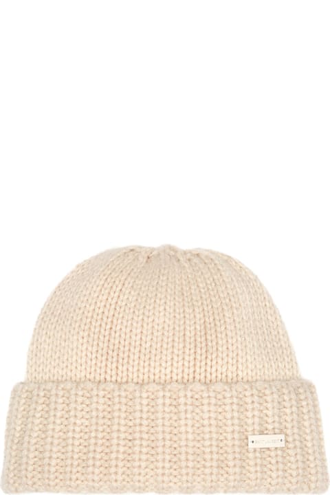 Hats for Men Saint Laurent Off-white Wool Cap