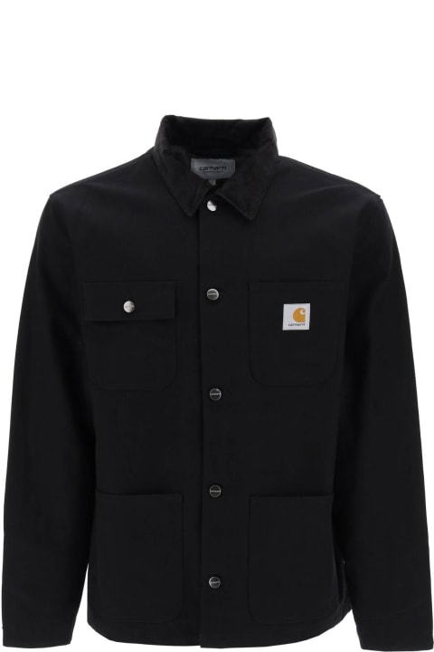 Carhartt Coats & Jackets for Men Carhartt Black Cotton Michigan Coat