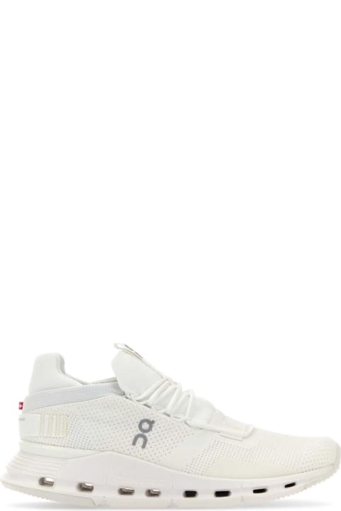 ON Sneakers for Women ON White Mesh Cloudnova Sneakers