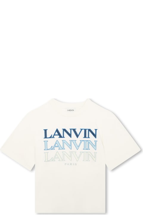 Lanvin for Kids Lanvin T-shirt Con Logo