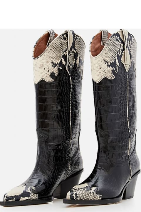 60mm Ricky Embossed Croco Cowboy Boots