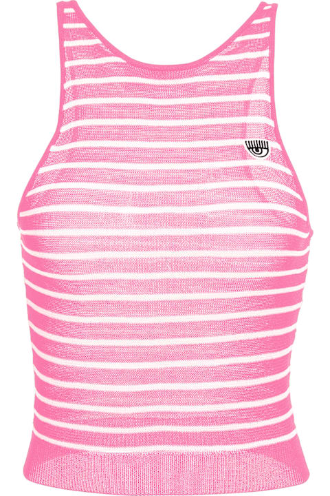 Chiara Ferragni for Kids Chiara Ferragni Chiara Ferragni Pink Sleeveless Top